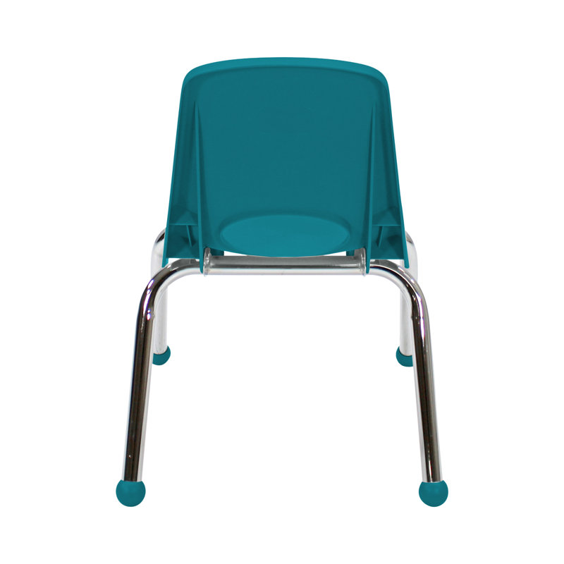 Chaise de classe empilable, 10", Coulisses à billes, Sarcelle