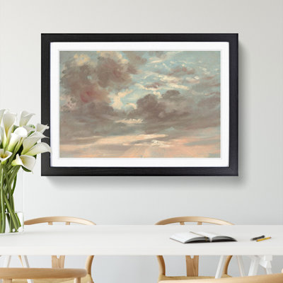 Stormy Sunset by John Constable - Framed Print