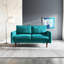 Anacapa 58" Velvet Round Arm Sofa Loveseat-1257670888