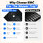 1600 x 800 mm Black Shower Tray with Waste Drain,Anti-Slip,Walk-in Tray-133962996-133962998