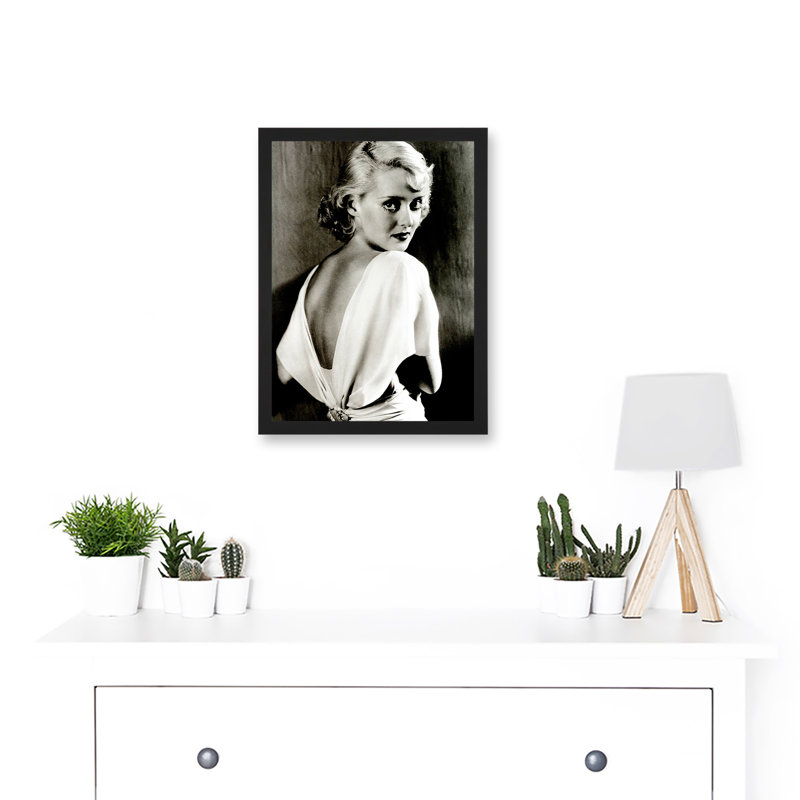 Iconic Bette Davis Hollywood Actress - Single Picture Frame Print