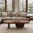 51" Mid century Modern Rectangular Coffee Table, Solid Wood Coffee Table for Livingroom-990520814