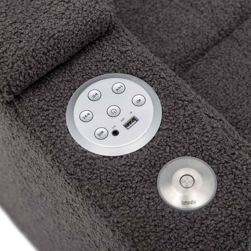 Maurisio 86 Wide Recliner, Gray
