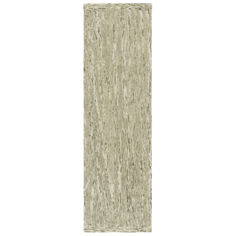 Abstract 560 Hand Tufted 80% Wool; 20% Cotton Abstract Rug, Runner 2'3" x 8'