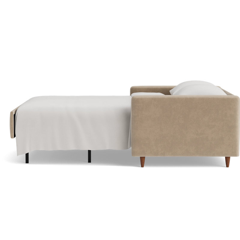 MCM Sofa Bed, Velvet - Beige