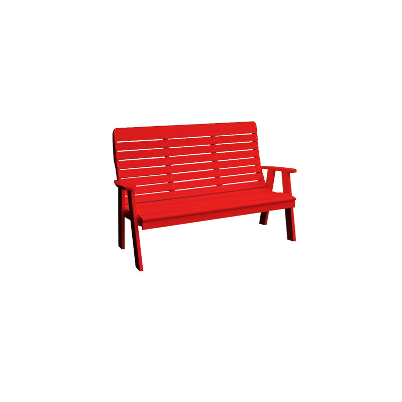 Banc de jardin 4 'Winston, Rouge vif