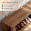 Upholstered Bench with Shoe Storage