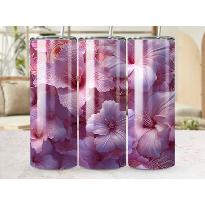 Choose Handmade Tumblers 591ml Vacuum Insulated Stainless Steel (18/8) Travel Tumbler with Straw