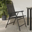 Sling Garden Chair With Cushion Folding Chair Set