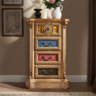 American country style painted drawer accent chest