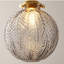 Luminaire suspendu moderne en verre et laiton Ribber-778976737