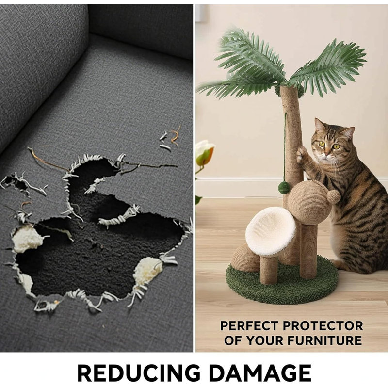 Indoor Cat Scratching Post, Interactive Scratcher