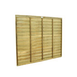 151.9936cm H x 183.007cm W Natural Timber Wood Fence Panels