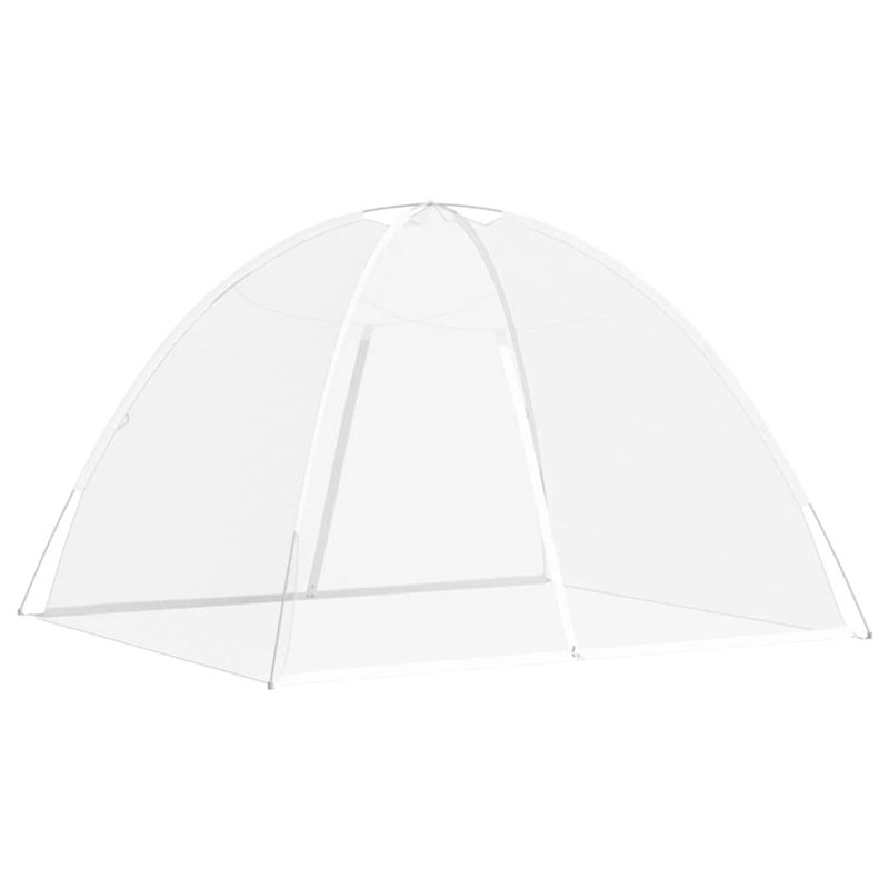 Moustiquaire Vidaxl Mongolie avec portes 220 filet blanc, H 53,1 po x l 78,7 po x P 70,9 po