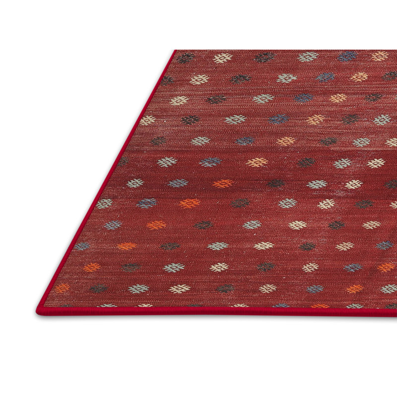 Tapis traditionnel mehroon/noir/bleu, Rectangle 5 pi x 7 pi