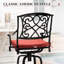 Tabouret de bar pivotant en aluminium 29,65 po avec coussin Sunbrella® Kenya-1379914861