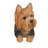 Yorkshire Terrier Dog Lying Down Statue