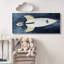 Heider To The Moon, phrase «Rustic Space Ship», bleu-128582664-128582666