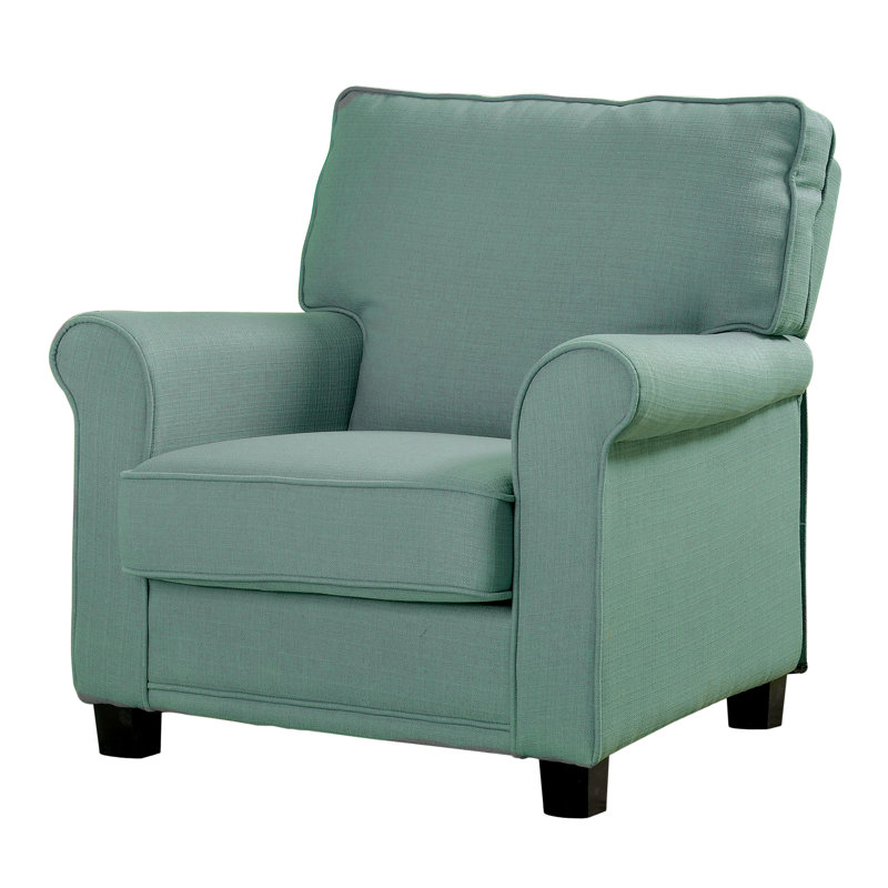 Upholstered Armchair, Blue