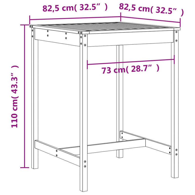 Avionne Brayden Studio Bar Set with Wood Frame and Solid Wood Outer Material, Black