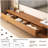 78.74" Asymmetrical Modern TV Stand for TVs up to 85", Tiered Walnut Media Console with 3 Drawers-1615086384