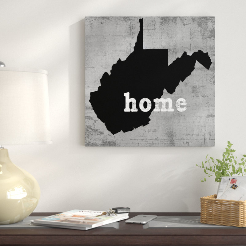 «This is Home Series: West Virginia», impression sur toile, H 12 po x l 12 po x P 1,5 po, Toile tendue, Pas de tapis