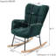 Chaise berçante rembourrée avec siège rembourré et haut dossier Teddy-924000006