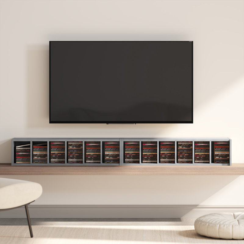 Ardavazt 88.5cm H Media Shelves, Grey