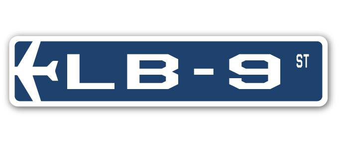 Plaque de rue Barham LB-9 Air Force, H 6 po x l 24 po x P 1 po