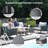 Arlend Outdoo 3-Person Sofa With Jumbo Rope And Thick Cushion-122907381