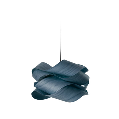Link Suspension Pendant - Large - E26 Base - Blue Shade - Matte White
