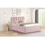 Lit plateforme rose Malla avec lit gigogne double-1941939584