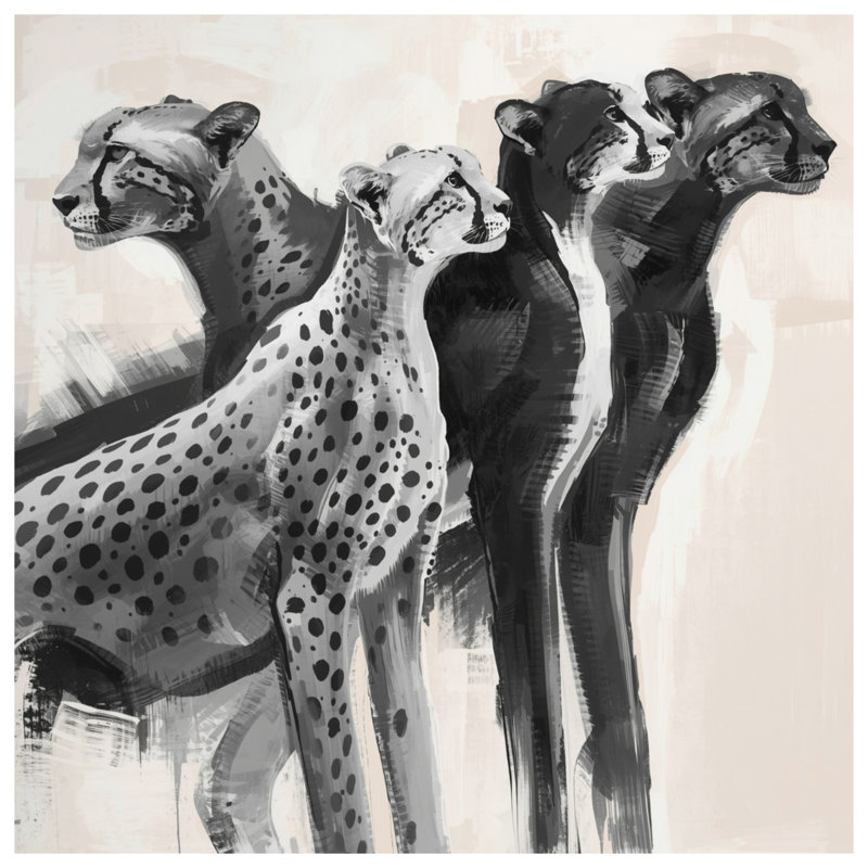 Housses de couette monochromes à illustration monochrome, Grand lit