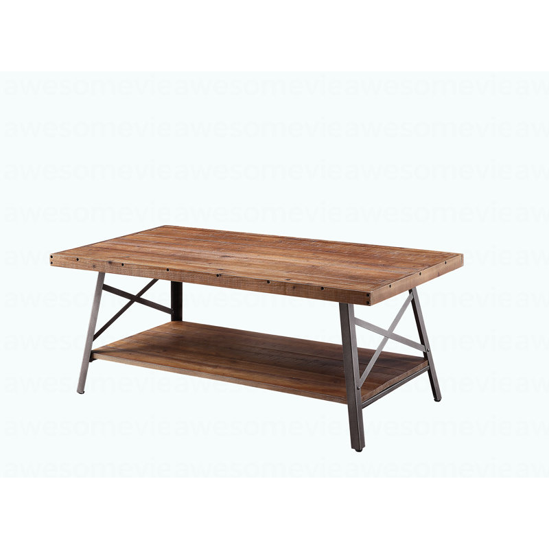 Table basse en chêne et sable noir