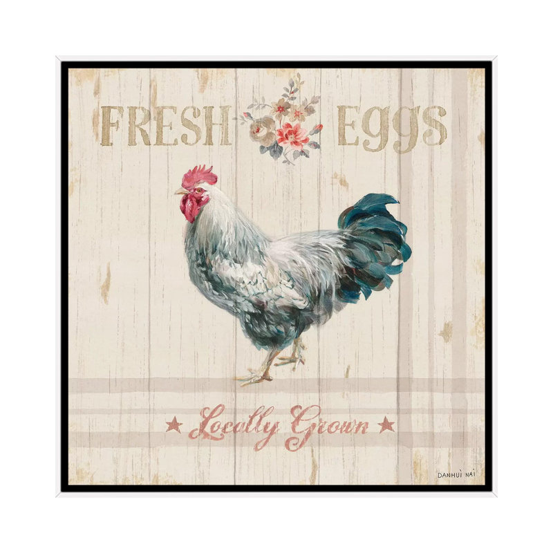 «Farm Patchwork VIII» par Danhui Nai - impression d'art graphique, Aucun mat, H 26 po x l 26 po x P 1,5 po