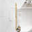 56-60 "W X 60" H Frameless Bathtub Shower Door | Single Sliding | 1/4 Inch Transparent Tempered Glass With Explosion Proof Film | Stainless Steel Handle | Brushed Gold-121264116