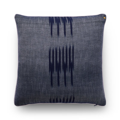 Peshtemal Ikat Piping Cushion