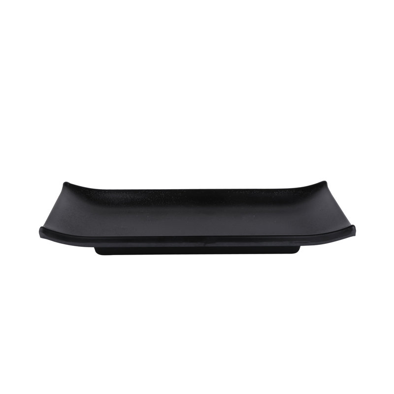 Elite Global Solutions Zen Melamine Platter, Black