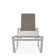 Holna Outdoor Rust-Resistant Metal Chaise Lounge