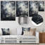 Surface lunaire grise - art mural en métal Tachisme-1979262263