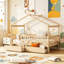 Lit simple en bois avec deux tiroirs et conception robuste pour les chambres d'enfants et les petits espaces-1797900389