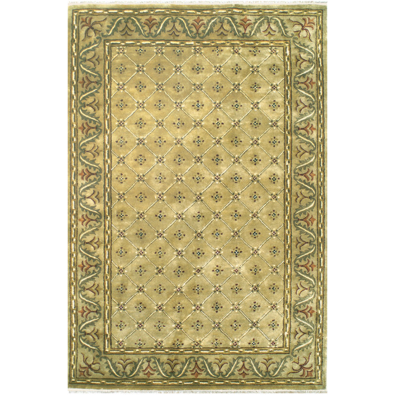 Wool Oriental Indoor Rug, Rectangle 9'6" x 13'6"