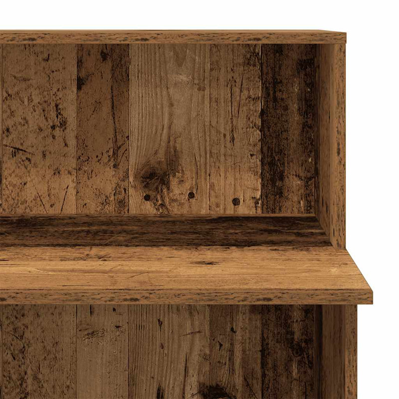 17 Stories Reception Desk Brown Oak 100X50x103.5 Cm Engineered Wood, Old Wood