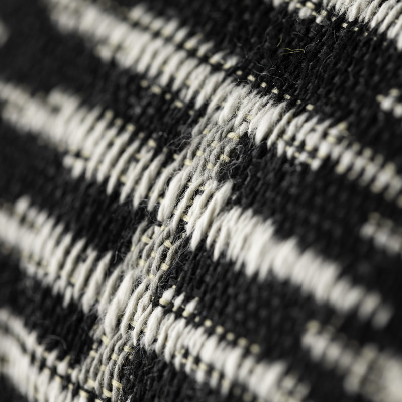 Intertwine Ebony Orb Woven Accent Pillow Cover & Insert
