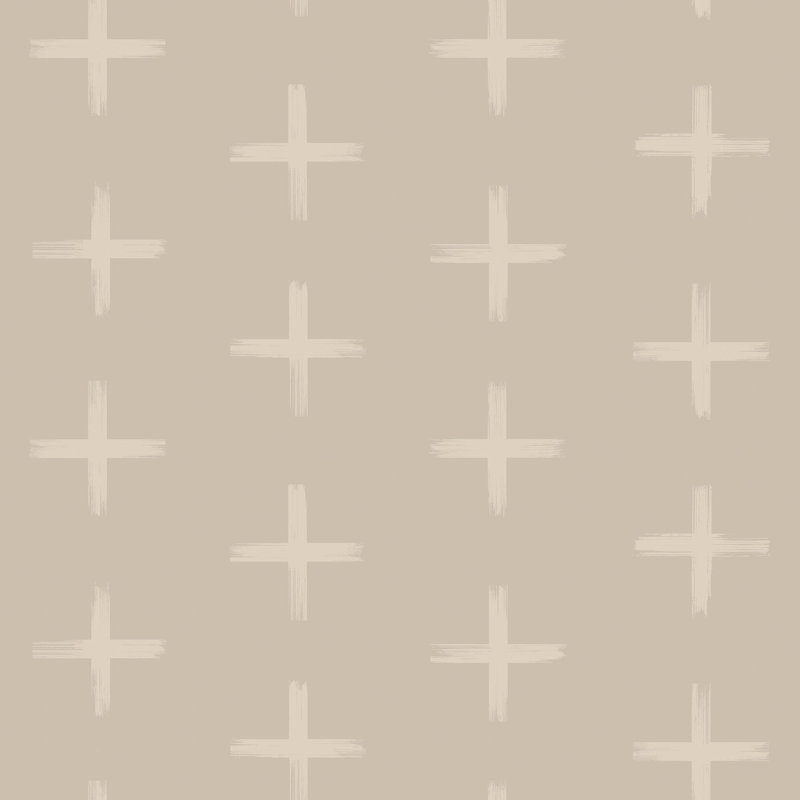 De plus, papier peint, Galet pâle, Toile de ramie synthétique