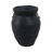 Rustic Terracotta Vase With Chain, Black-251735743