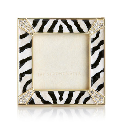 Leland Pavé Corner Crystal Matte Picture Frame