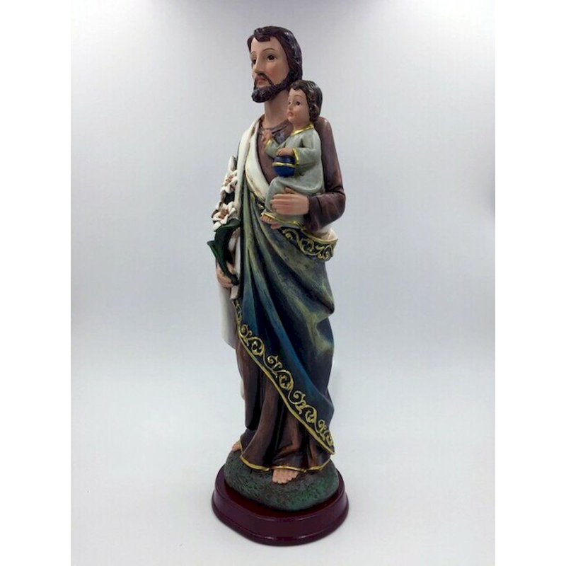 Statuette Jeffenese St. Joseph And Baby Jesus