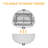 121.9cm Round Portable Banquet Table