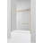Kingston Brass 60-Inch Acrylic Rectangular 3-Wall Alcove Tub With Tub Door, Left Hand Drain-108958451-108958450